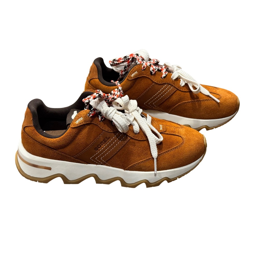 Sorel Kinetic Ember LX Womens Sneakers Iced Tea Snow Suede Size 7